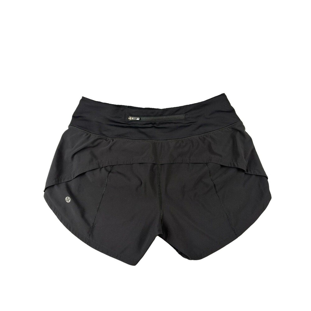 Lululemon Speed Up 4” Inseam Lined Short Size 6 Black